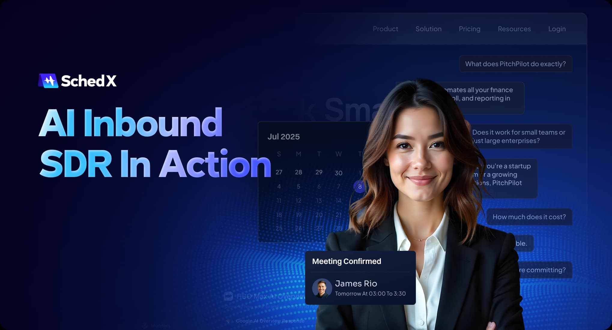 Watch SchedX-AI Inbound SDR in Action